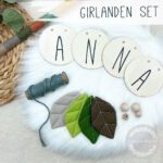 DIY Girlande | Set in grün