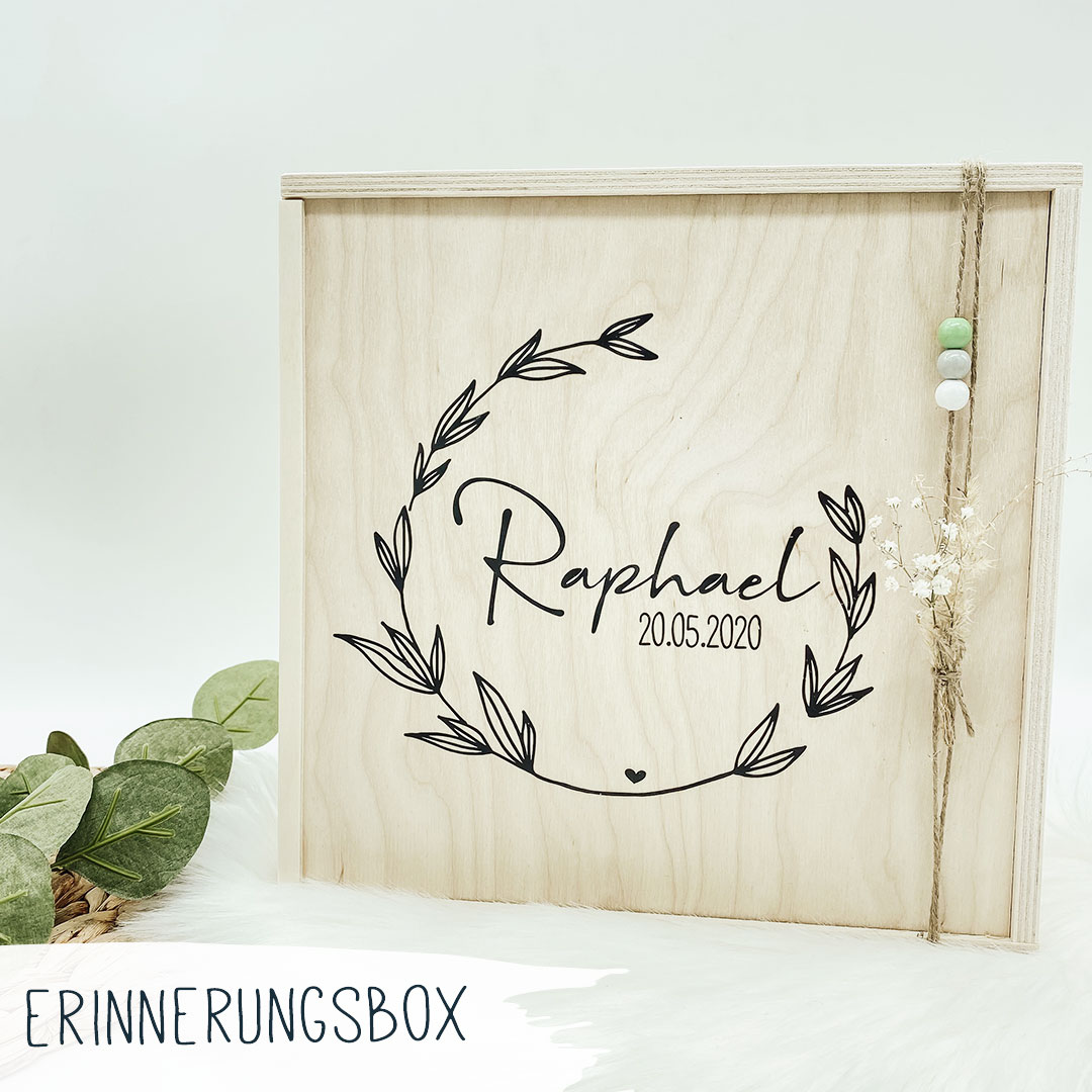 Box-Raphael Erinnerungskiste - Kranz.Raphael | individuell – Bild 1
