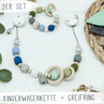 Kinderwagenkette | mixed.boys (Optional +Greifring)