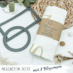 SALE -30%  // Meilensteindecke inkl. 2 Filzringe