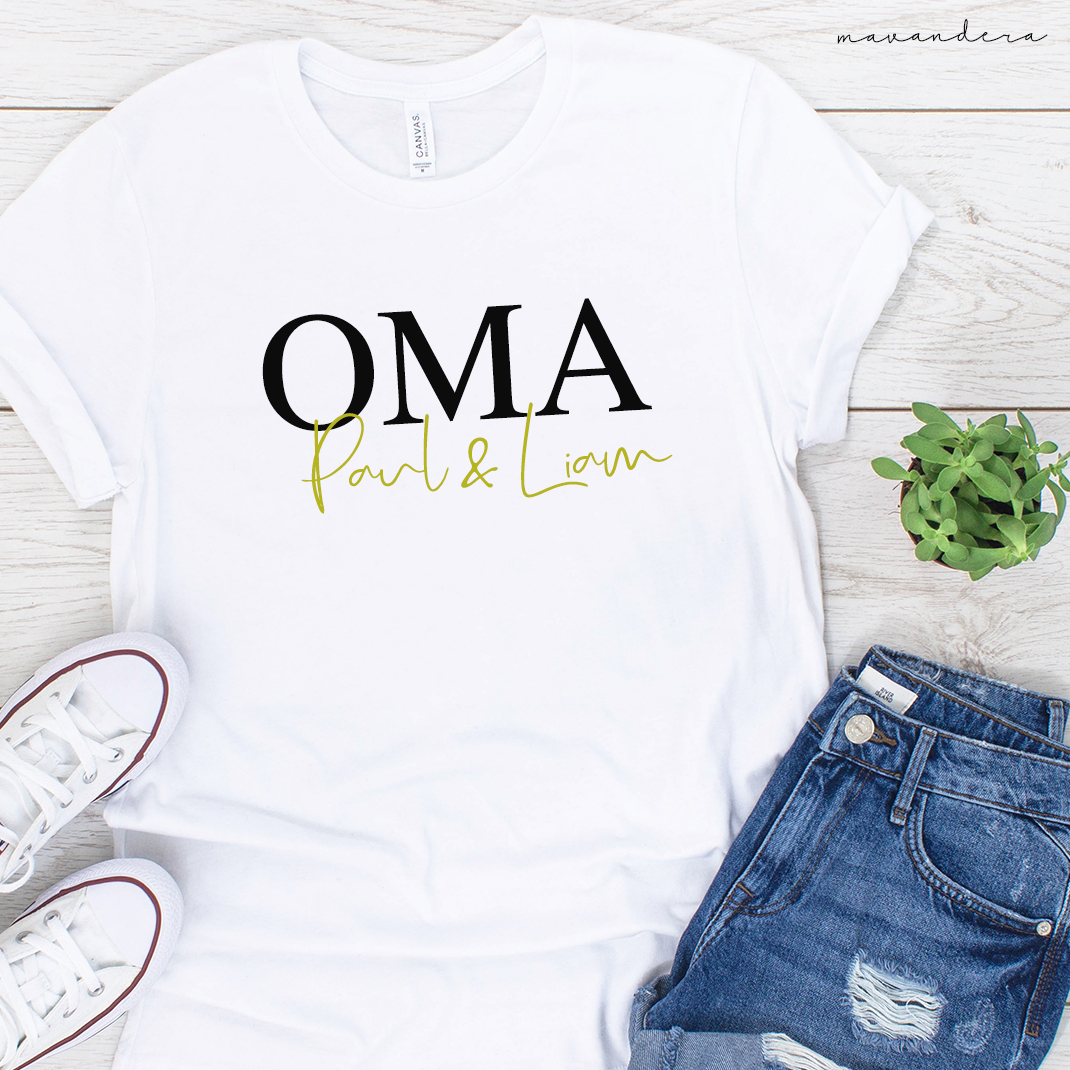 OMA-Kids OMA/Tante/.. + Kids | Shirt, Sweater, Hoodie, Tasche – Bild 1