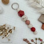 Schlüsselanhänger Silikon | rost.altrosa - Wunschgravur