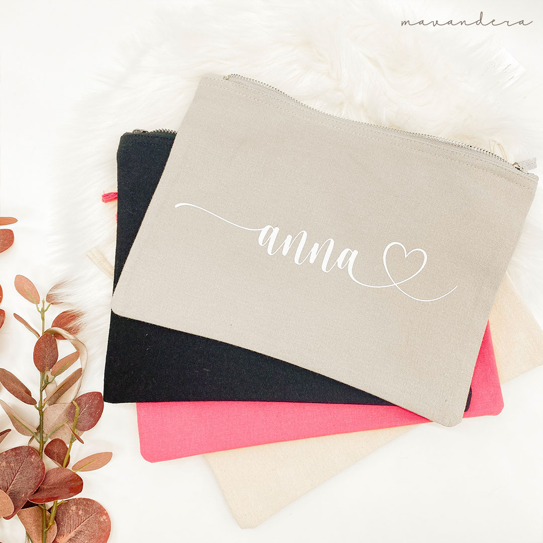 Tascherl-Name-Herz Name & Herz | verschiedene Grössen – Bild 1