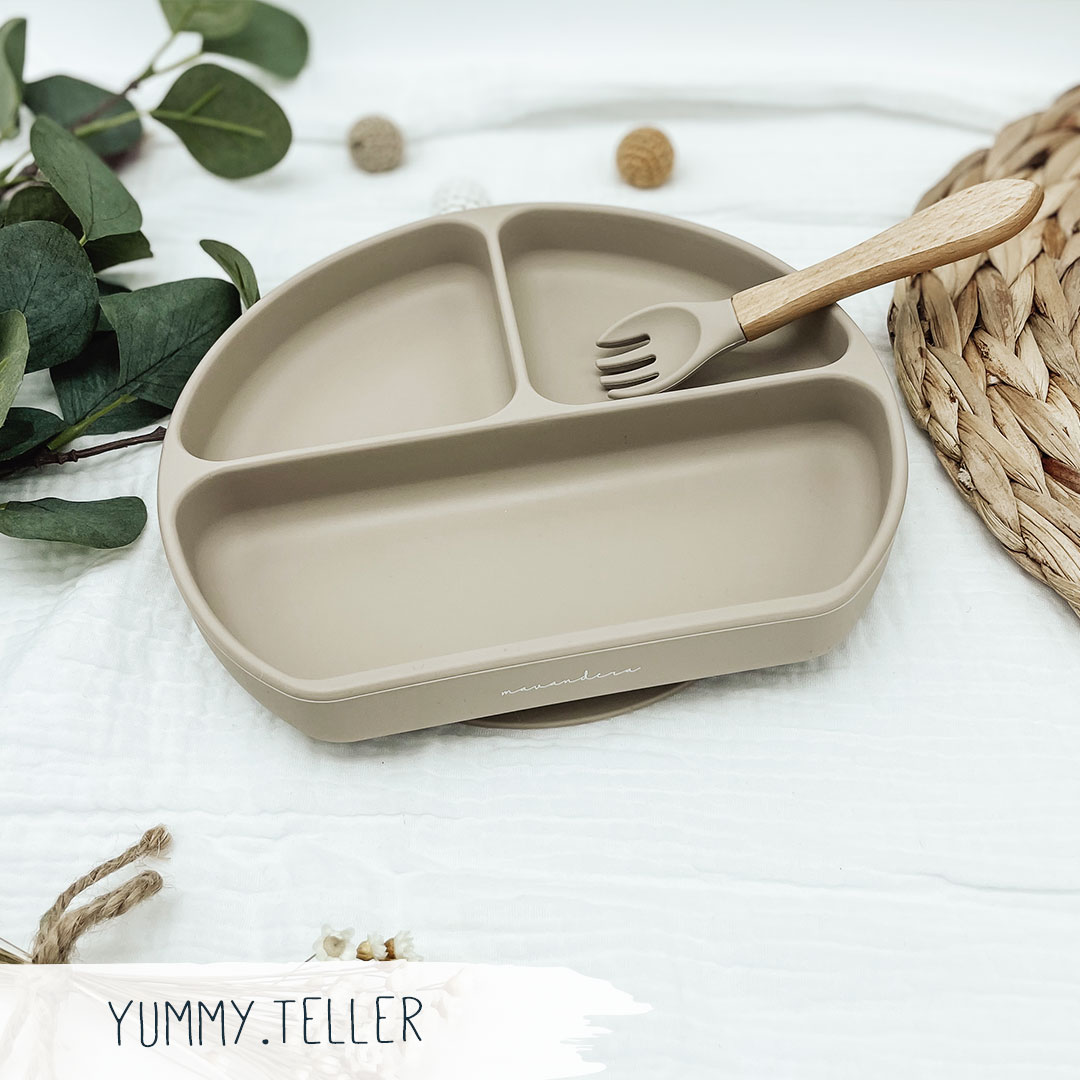 Yummy-teller-sand SALE -15% // YUMMY Teller | freie Farbwahl – Bild 1