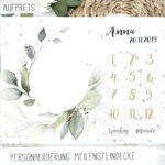 SALE -30%  // Meilensteindecke inkl. 2 Filzringe – Bild 3