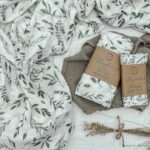 Premium Musselintuch - green.leaves – Bild 2