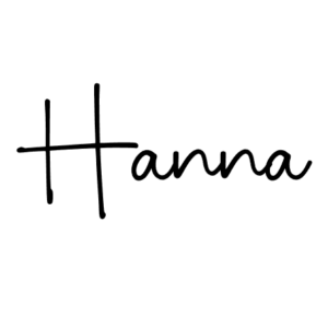 Schrift „Hanna“