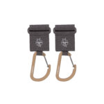 Kinderwagenhaken 2er Set - Karabiner, Anthrazit