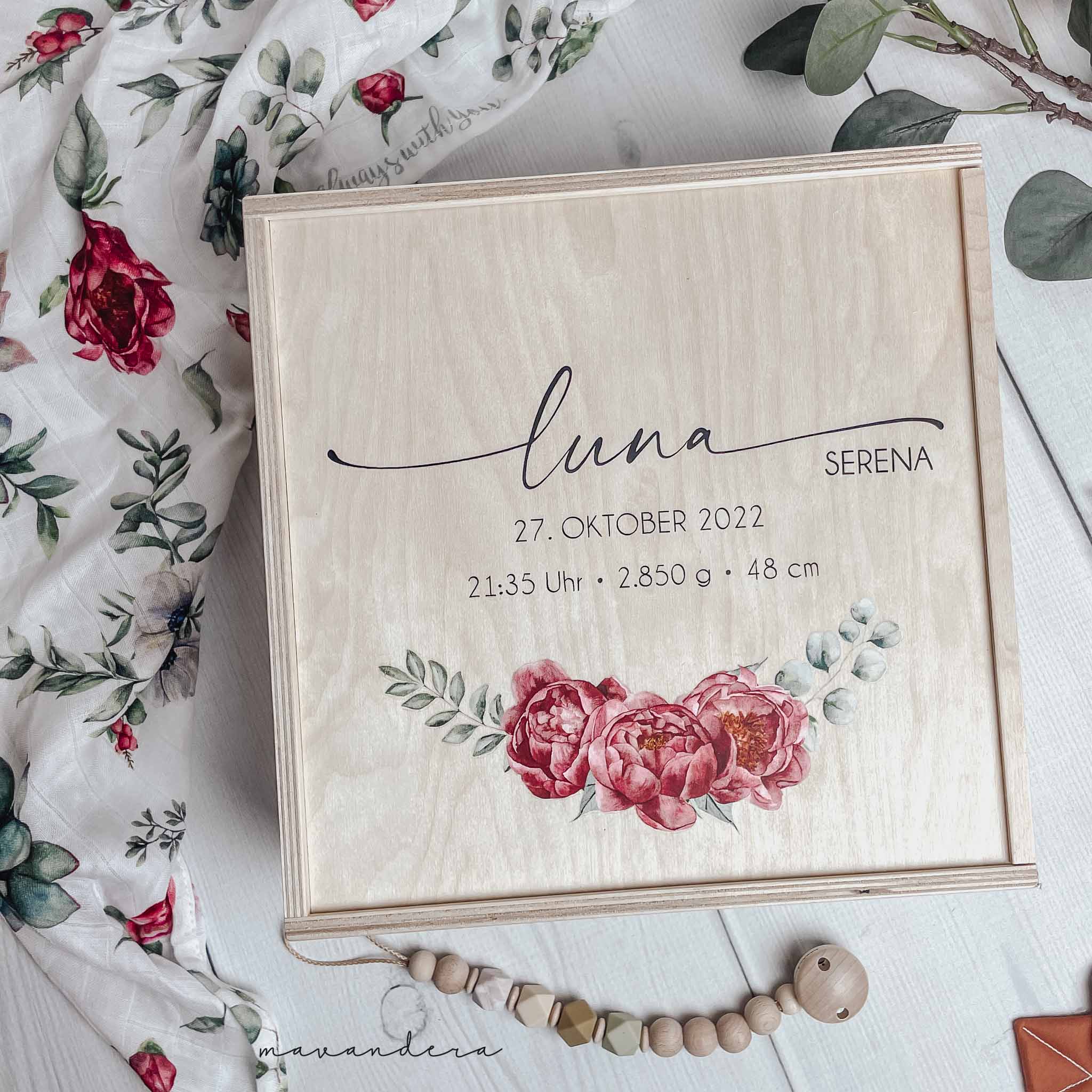 LUNA Sukkulenten Erinnerungsbox Erinnerungskiste | LUNA - sukkulent.roses – Bild 1