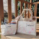 Oster Körbchen & Tasche #2 | Häschen BlumenKORB Schmetterling rosa