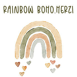 Rainbow Boho Herzi