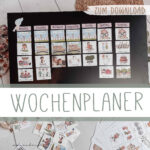 Wochenplan für Kinder | DIY zum Download