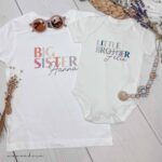 Geschwister Set.candy / kleiner Bruder / große Schwester - Shirt, Body, Pulli – Bild 4