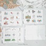 Magnet Wochenplaner für Kinder | 116 Magnete (inkl. Wochentage, Jahreszeit, Tages-Marker Symbole) | Kindergarten Schule Hobby – Bild 2