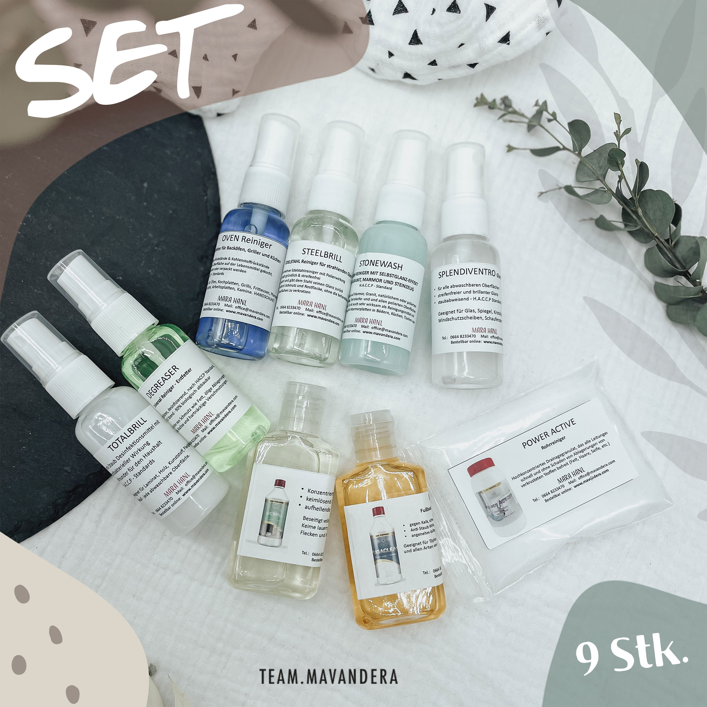 Set-Proben SET mit Putzmittelproben | 2 Größen - in L & XL – Bild 1
