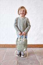 Kindergartenrucksack Square - Happy Prints, Oliv – Bild 4