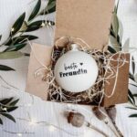 Mundgeblasene Weihnachtskugel 6 cm oder 8 cm Echtglas | Aufdruck nach Wunsch