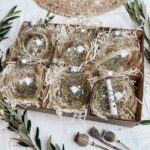 SPARSET 6 Stk. Weihnachtskugeln | 8 cm Echtglas mit Botschaft/Gutschein – Bild 3