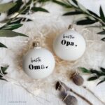 Mundgeblasene Weihnachtskugel 6 cm oder 8 cm Echtglas | Aufdruck nach Wunsch