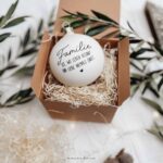 Mundgeblasene Weihnachtskugel 6 cm oder 8 cm Echtglas | Aufdruck nach Wunsch