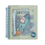 Kratzen und Zeichnen Buch Jim & Friends