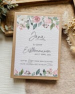 Geschenkbox Firmung/Erstkommunion - Floral | Geldgeschenk liebevoll verpacken – Bild 3