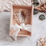 Geschenkbox Hochzeit | Mr. & Mrs. | Trockenblumenstrauß