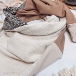mixed schal - LEO:BEIGE:BRAUN – Bild 2