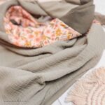 mixed schal - OLIVIA:OLIVE:KHAKI – Bild 2