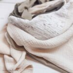 mixed schal - SOPHIE:OFFWHITE:KHAKI:OLIVE – Bild 3