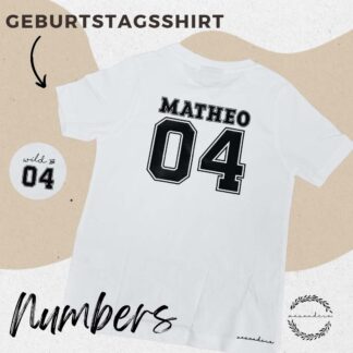 Geburtstagsshirt | Numbers