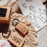 Holz Schlüsselanhänger | Kinderzeichnung graviert