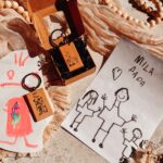 Holz Schlüsselanhänger | Kinderzeichnung graviert – Bild 3