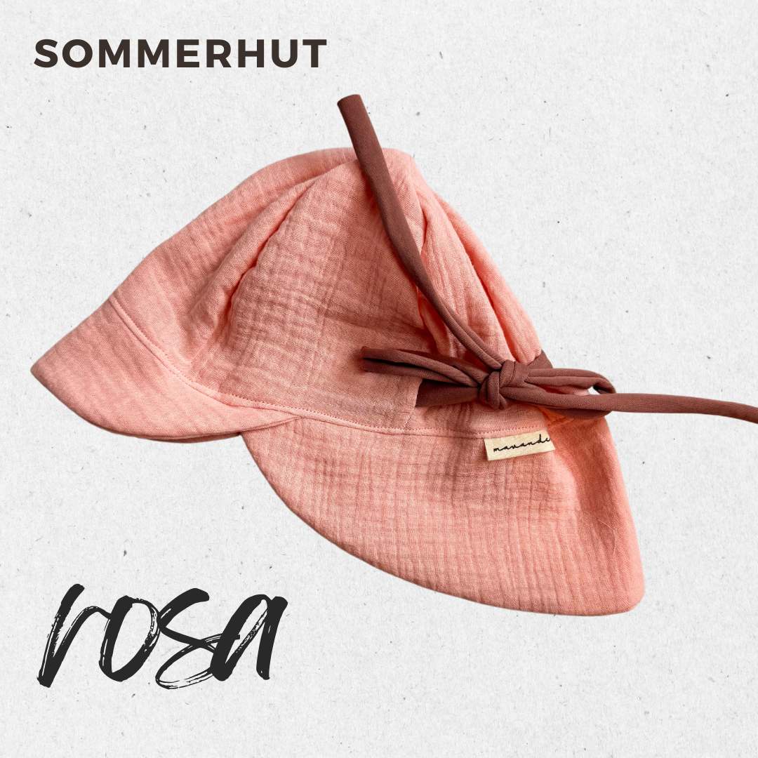 Sommerhut - Rosa Sommerhut - Musselin | Rosa – Bild 1