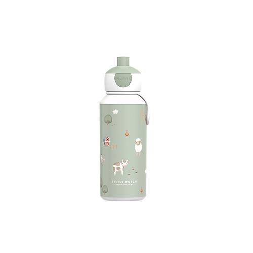 0027446_drinkfles-pop-up-400-ml-little-farm Trinkflasche Pop-up LITTLE FARM 400 ml | Little Dutch – Bild 1
