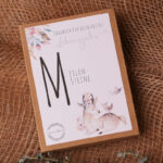 SALE // Meilensteinkarten - Baby 1. Jahr | Waldtiere (rosé)