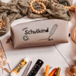 Stifte Tascherl - Schulkind | Astronaut / Fußball / Blümchen - personalisiert möglich – Bild 3