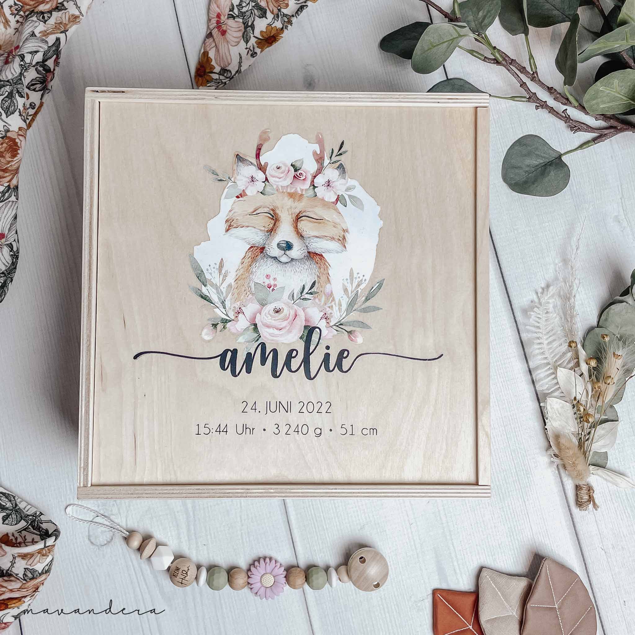AMELIE Erinnerungsbox Fuchs Erinnerungskiste | Fuchs. Amelie – Bild 1