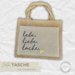 Jute Tasche Midi | lebe.liebe.lache