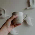 kl. Cappuccino Tasse | Glücklich