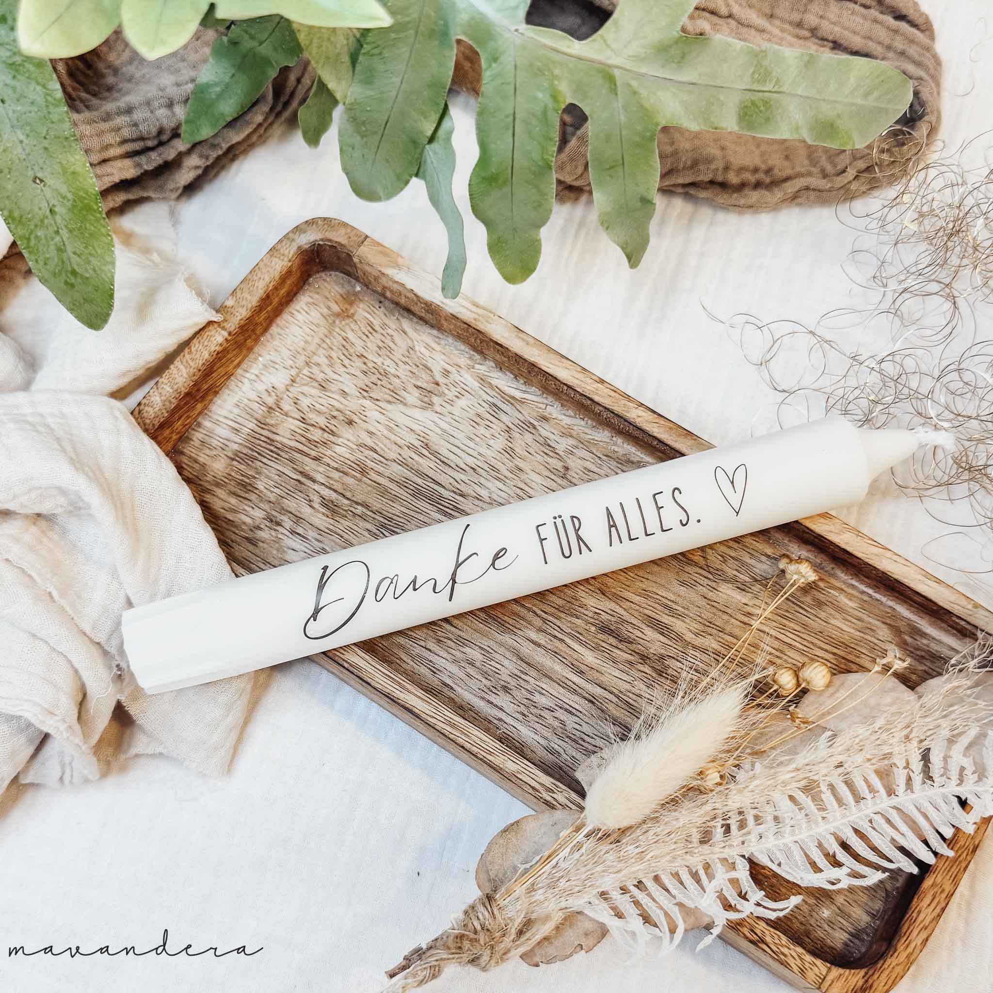 Kerze - Danke für alles Kerze - Danke für alles – Bild 1