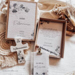 Geschenkbox Erstkommunion Eukalyptus inkl. Kreuz - Geldgeschenk liebevoll verpacken - Personalisierung – Bild 2