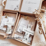 Geschenkbox Erstkommunion Eukalyptus inkl. Kreuz - Geldgeschenk liebevoll verpacken - Personalisierung – Bild 5