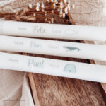 Kerze - Personalisiert | Taufe, Erstkommunion – Bild 3