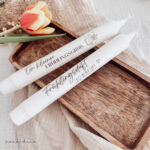 Kerze - Frühling / Frühlingsgruß