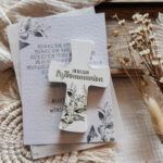 Geschenkbox Erstkommunion Blütenblätter inkl. Kreuz - Geldgeschenk liebevoll verpacken - Personalisierung – Bild 6