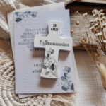 Geschenkbox Erstkommunion Eukalyptus inkl. Kreuz - Geldgeschenk liebevoll verpacken - Personalisierung – Bild 6