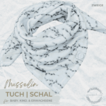 Musselin Tuch | Schal - Zweige.grün