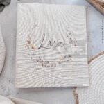 Leinenordner - LARA - Kranz zart | Geburtsurkunde - Zeugnisse - Dokumente