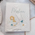 Leinenordner - MALINA - Meerjungfrau | Geburtsurkunde - Zeugnisse - Dokumente